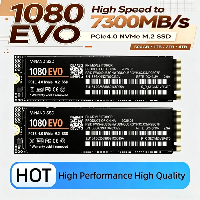 M.2 Nvme 4Tb Pcie 4.0 Ssd - 2026 NUOVO SSD interno 1080 EVO
