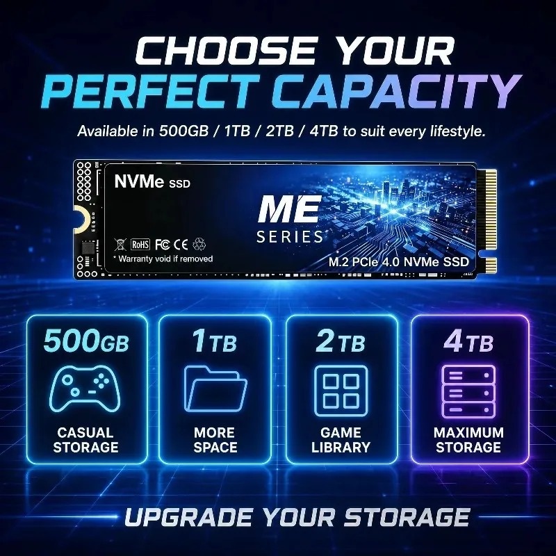 ME SSD M.2 NVMe da 500GB-4TB,  - M.2 Nvme 4Tb Pcie 4.0 Ssd recensione e prezzo