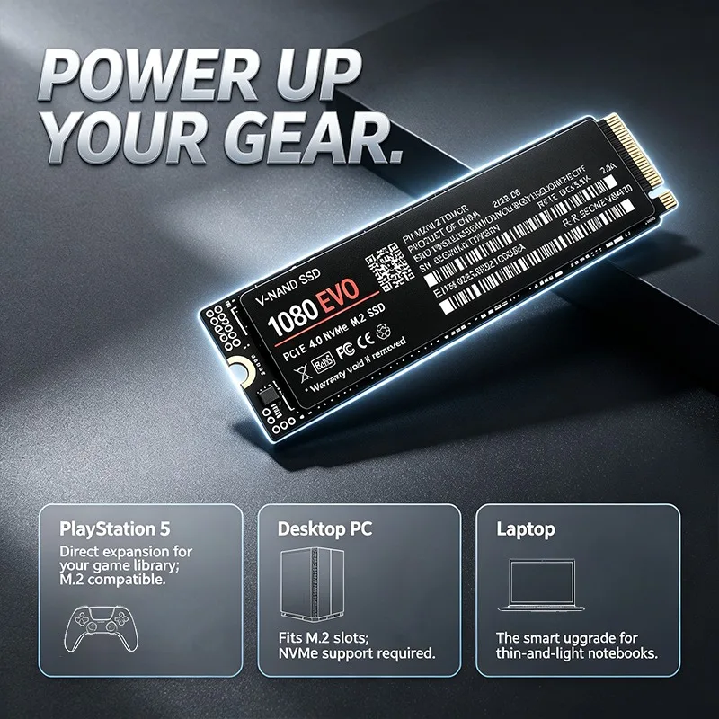 2026 NUOVO SSD interno 1080 EV - M.2 Nvme 4Tb Pcie 4.0 Ssd recensione e prezzo